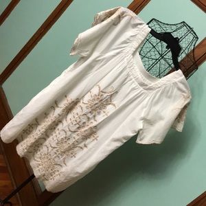 Embroidered mini dress